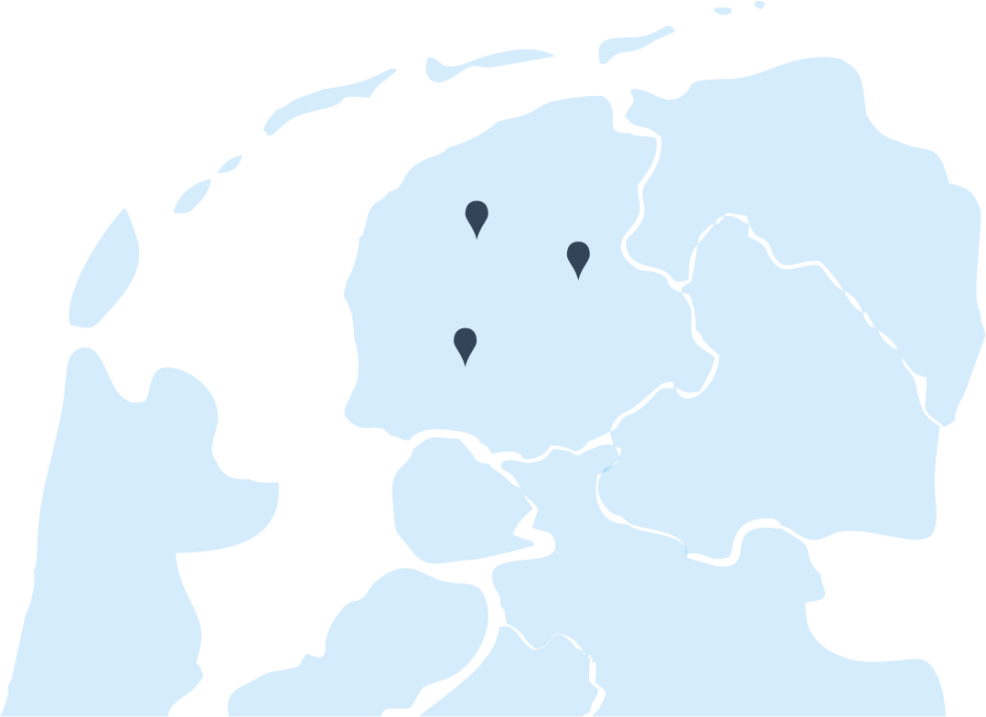 Kaart Noord Nederland